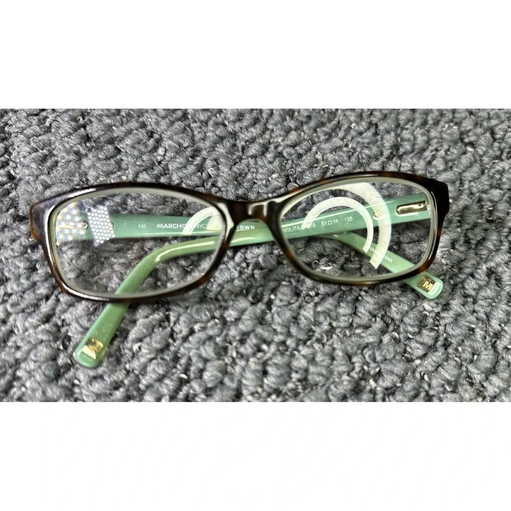 Marchon NYC Downtown Nolita 215 Frames‎ Tortoise Green Full Rim 51-16-135